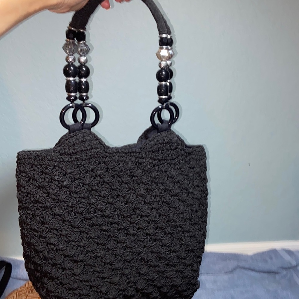 Like new Blue Miami woven beaded shoulder bag  purse